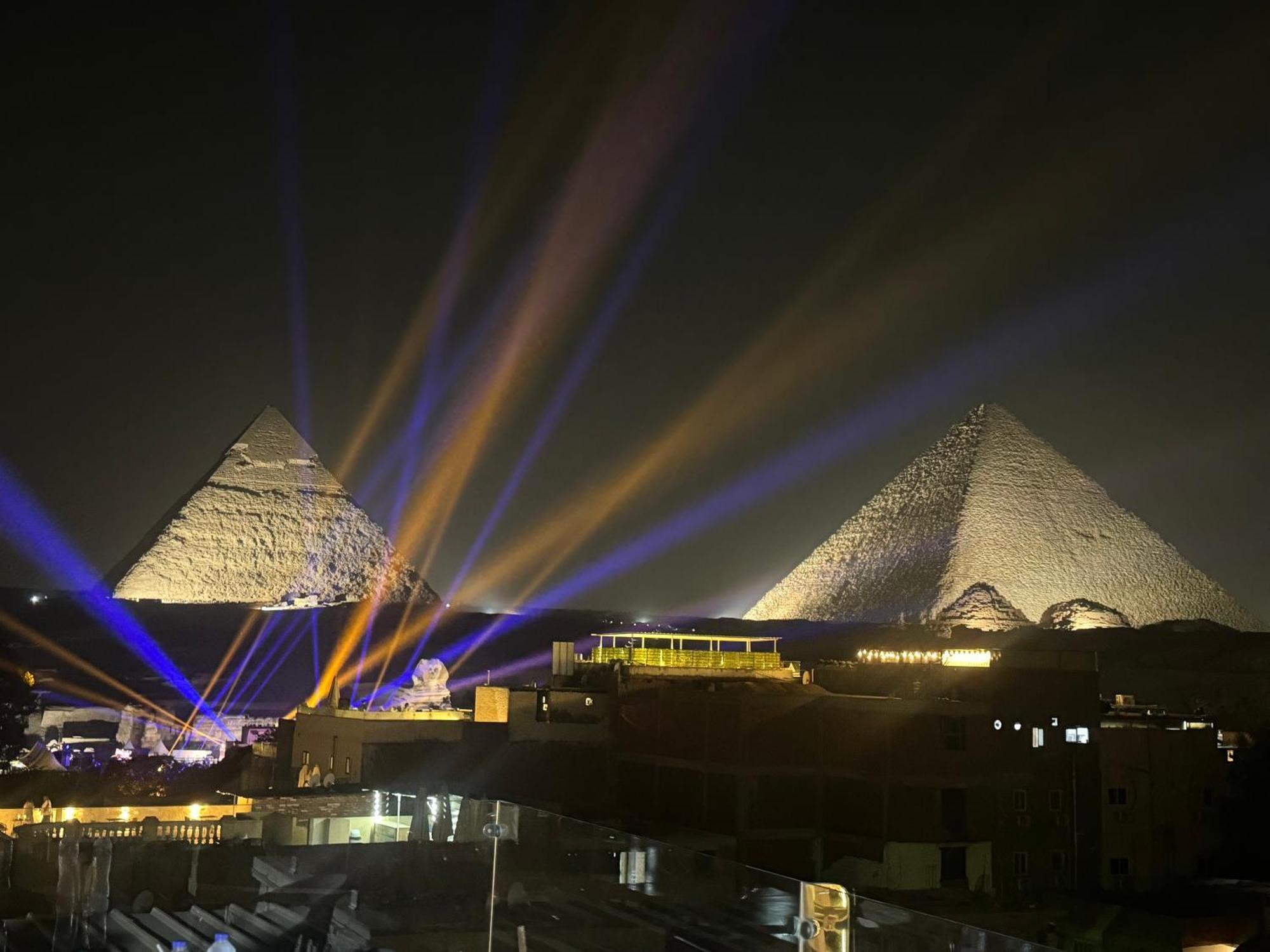 Pyramids And Sphinx Hotel Kafrat al Jabal Bagian luar foto