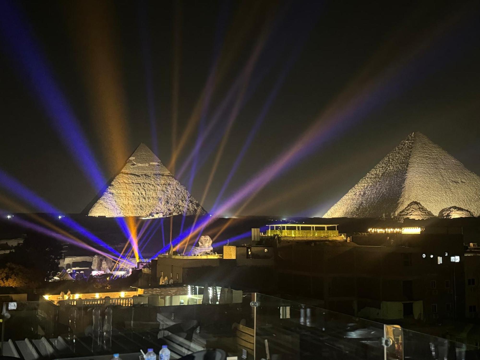 Pyramids And Sphinx Hotel Kafrat al Jabal Bagian luar foto