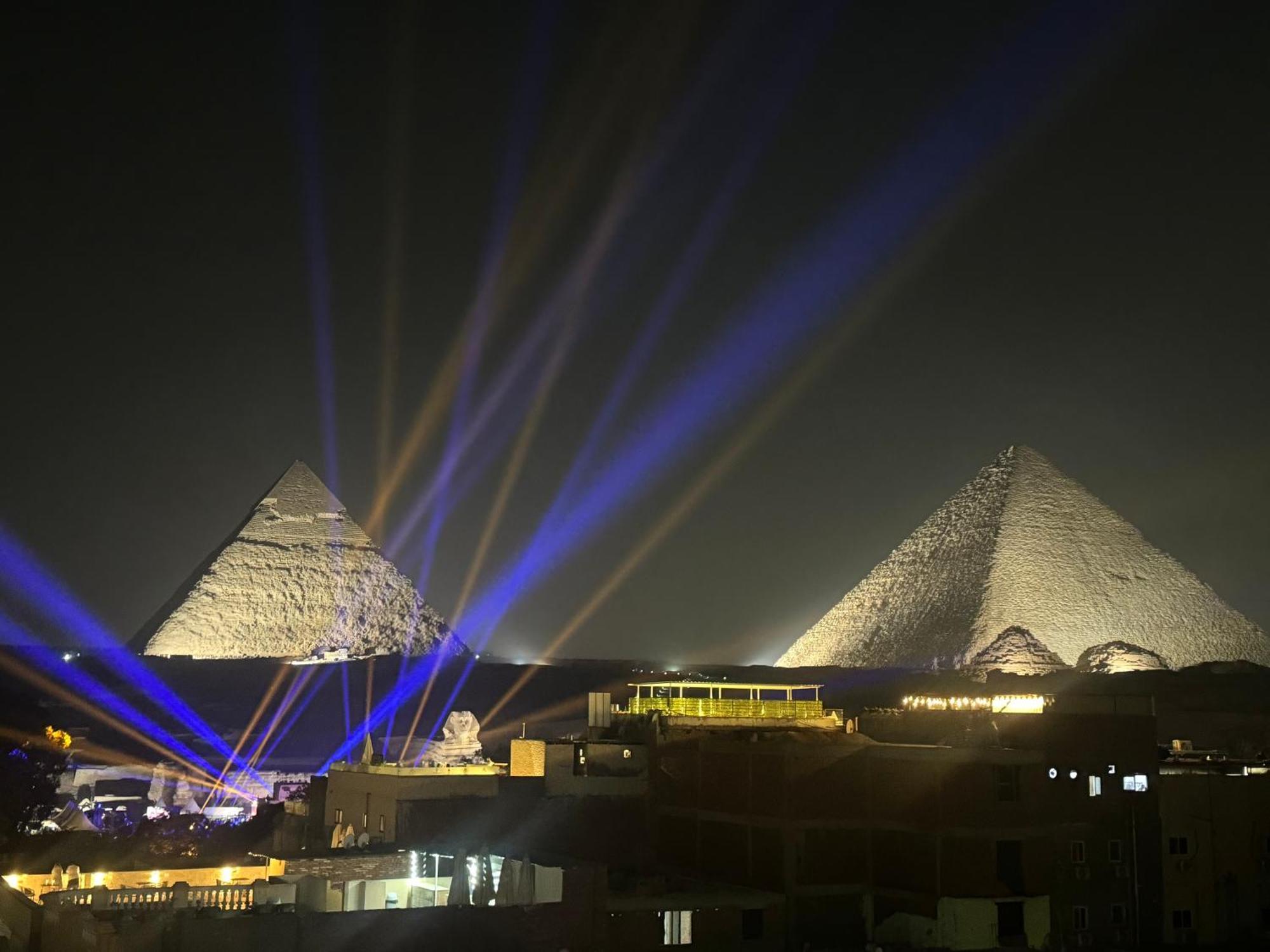 Pyramids And Sphinx Hotel Kafrat al Jabal Bagian luar foto
